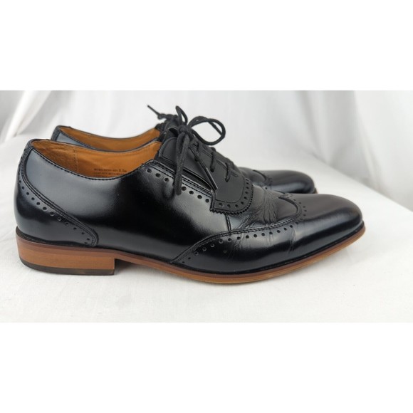 Stacy Adams Men's Sullivan Wingtip Oxford Dress Shoes Memory Foam Black 8.5 - Picture 8 of 16
